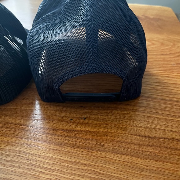 Yellowstone Hats Trucker Black and Blue Set with Yellow Stitching, one size - Picture 7 of 8